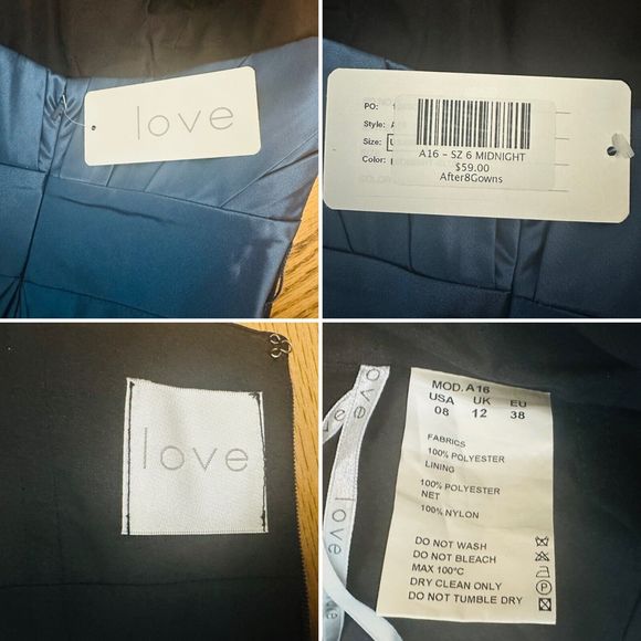 Blue Satin Cocktail Dress Bow Belt Gathered Bustier Strapless Bra Insert Size 8 - Picture 2 of 11